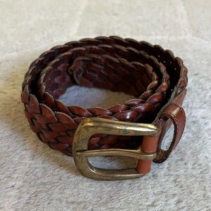 Vintage Nordstrom Braided Leather Belt
